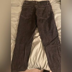 ZARA BLACK MOM FIT JEANS WITH A HIGH WAIST
